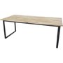 Regald matbord 200 cm - Svart/naturtr