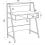 Class skrivbord 80x50 cm - Ek