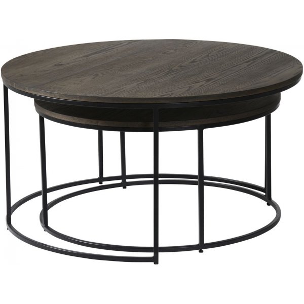 Muran soffbord - Mrkbrun ekfaner