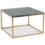 Accent soffbord 75 - Grn marmor / Blank mssing