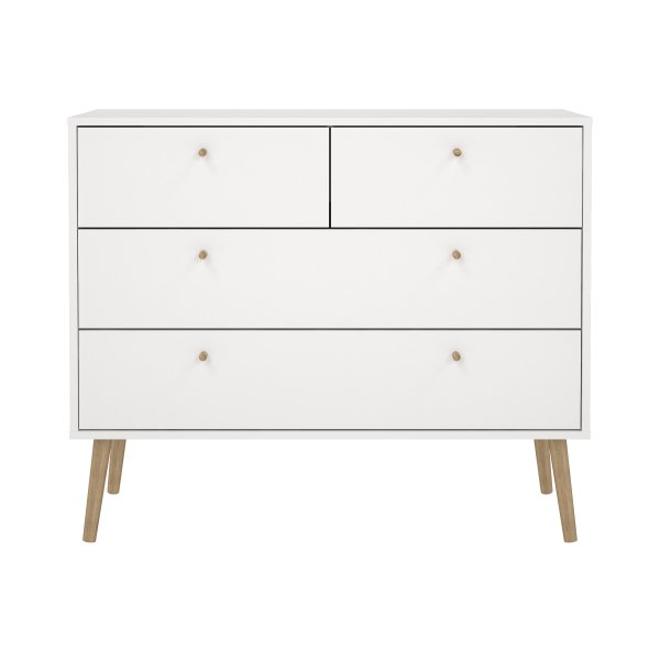 Bodo Byrå 2 + 2 lådor - Vit Bodo Byrå 2 + 2 lådor - Vit