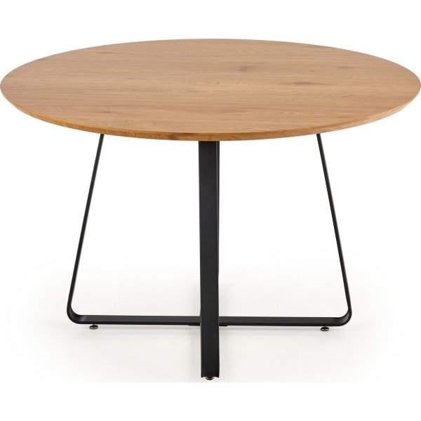 Table à manger Raphael Ø120 cm - Chêne/noir Table à manger Raphael Ø120 cm - Chêne/noir