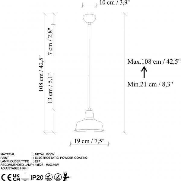 Plafonnier Memati - Vintage Plafonnier Memati - Vintage