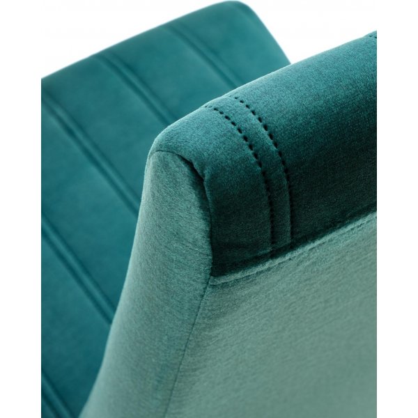 Chaise Heather - Velours vert et noir Chaise Heather - Velours vert et noir