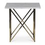 Paladium Lampbord 55 x 55 cm - Mssing / Ljus marmor