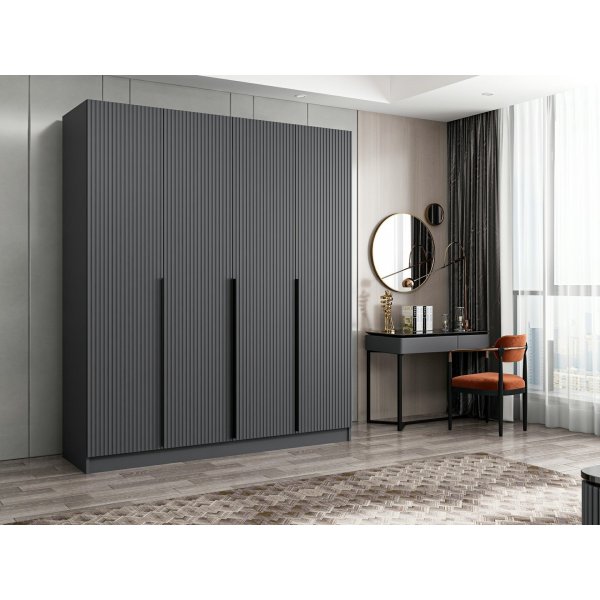 Armoire Cikani 180x52x210 cm - Anthracite Armoire Cikani 180x52x210 cm - Anthracite