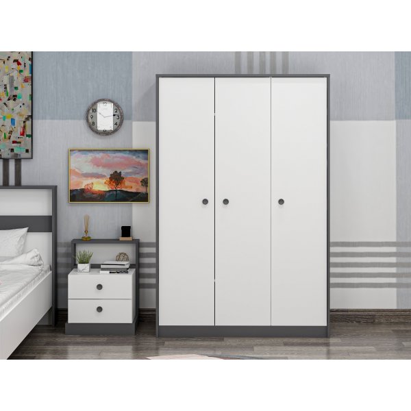 Life garderob - Antracit/vit Life garderob - Antracit/vit