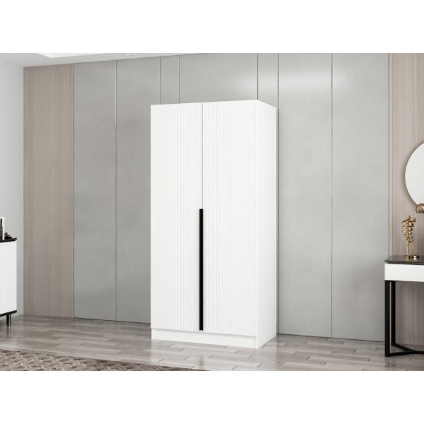 Armoire Cikani 90x52x210 cm - Blanc Armoire Cikani 90x52x210 cm - Blanc
