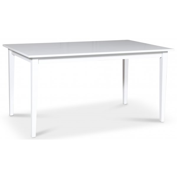 Gåsö matgrupp: Bord 180 cm inklusive 6 Fårö stolar med kryss - Vit/Ek + 4.00 x Möbeltassar Gåsö matgrupp: Bord 180 cm inklusive 6 Fårö stolar med kryss - Vit/Ek + 4.00 x Möbeltassar