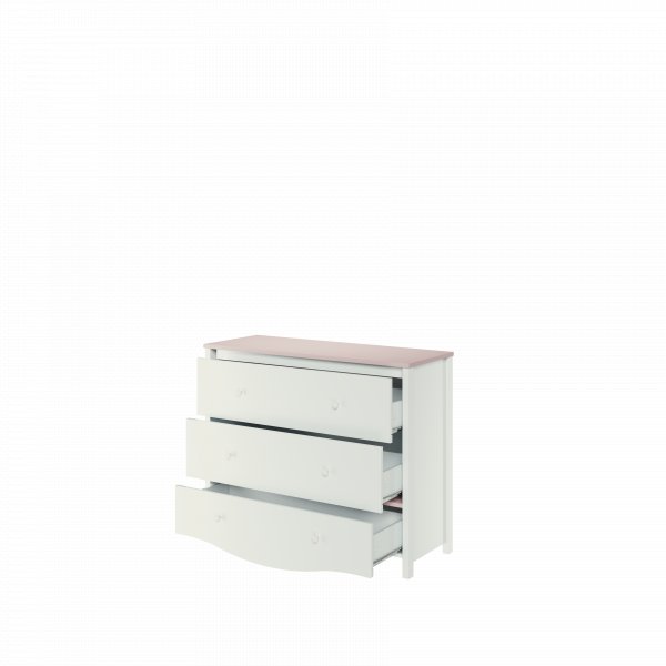 Letitia byr - Vit/rosa