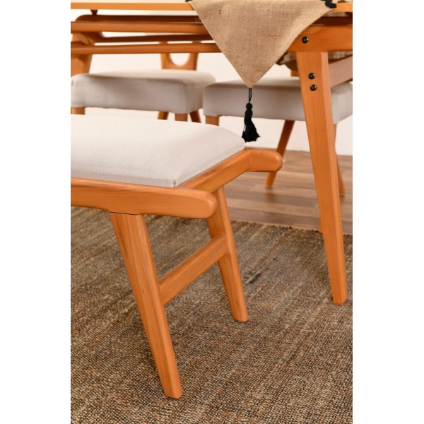 Palace eetgroep 2 - Eiken/creme Palace eetgroep 2 - Eiken/creme