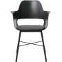 Roma zwarte fauteuil met zitkussen