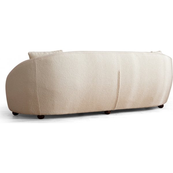 Canapé 3 places Napoli - Blanc crème Canapé 3 places Napoli - Blanc crème