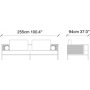 Soffa Peanut - 255 cm