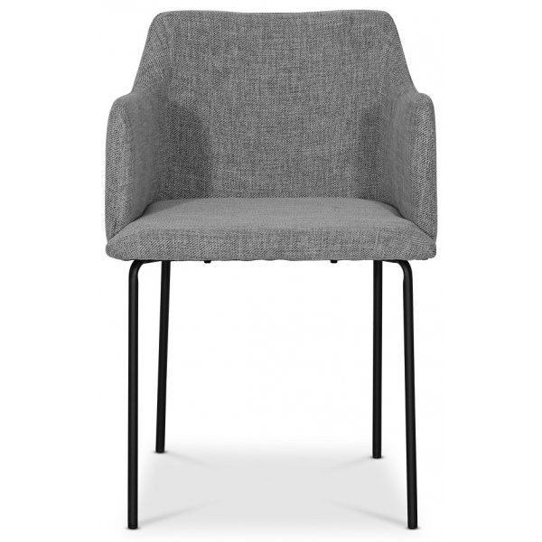 York Karmstol i gr�tt tyg