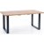 Table  manger Kasady 135-185 cm - Chne Wotan/noir