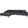 Lido divansoffa vnster - Mrkgr microfiber