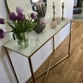 Kundbild Palasso konsolbord 100 x 35 cm - Mässing / Ljus marmorering: Mycket fin!