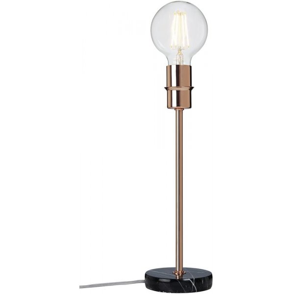 Converto bordslampa - Svart marmor/koppar