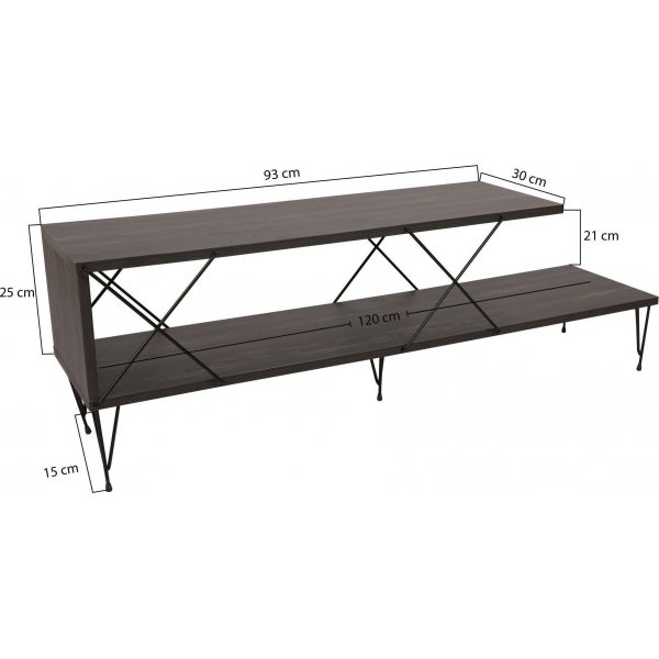 Banc multimdia de rue - Marron fonc