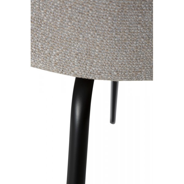 Chaise de salle à manger Eden - Cachemire bouclé/noir Chaise de salle à manger Eden - Cachemire bouclé/noir