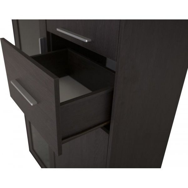 Trinidad vitrinskåp - Svart Ek Trinidad vitrinskåp - Svart Ek