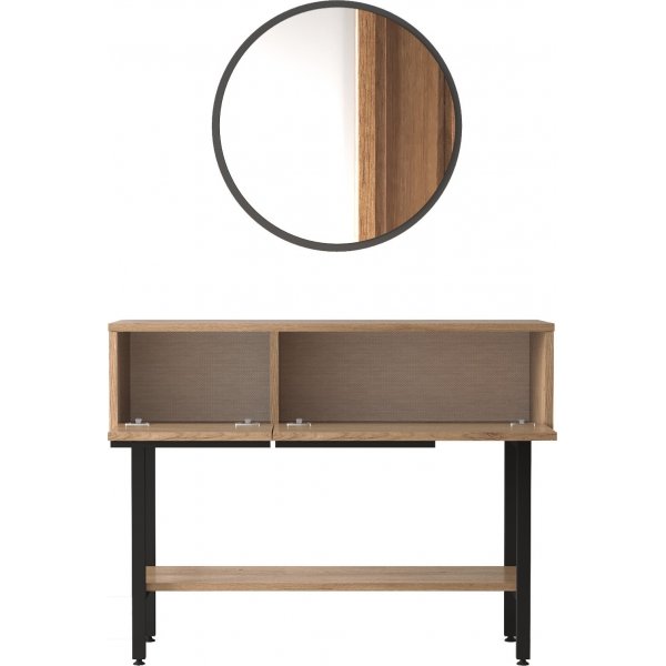 Ocean hallbord med spegel - Valnt