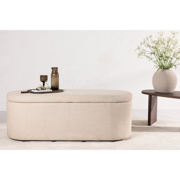 Pouf Potenza - Blanc cassé Pouf Potenza - Blanc cassé