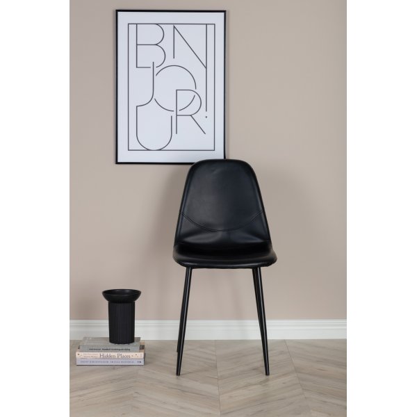 Bridge matstol - Svart PU Bridge matstol - Svart PU