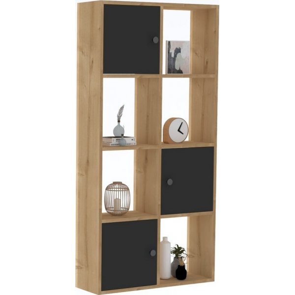 Une bibliothèque - Chêne saphir/anthracite Une bibliothèque - Chêne saphir/anthracite