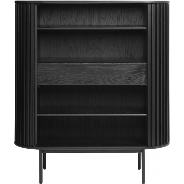 Meuble Sierra en chêne teinté noir avec portes à volets Meuble Sierra en chêne teinté noir avec portes à volets