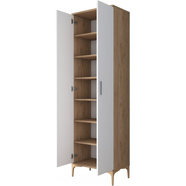 Armoire Jericho 102 - Noyer/blanc Armoire Jericho 102 - Noyer/blanc