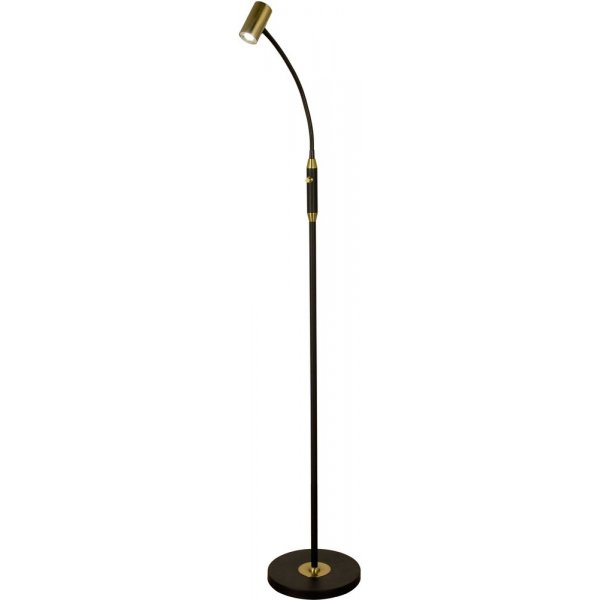 Gusto golvlampa - Svart/matt mässing Gusto golvlampa - Svart/matt mässing