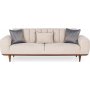 Ivory 3-sits soffa - Cream
