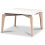Terrazzo soffbord 75x75cm - Bianco Terrazzo & underrede white washed oak