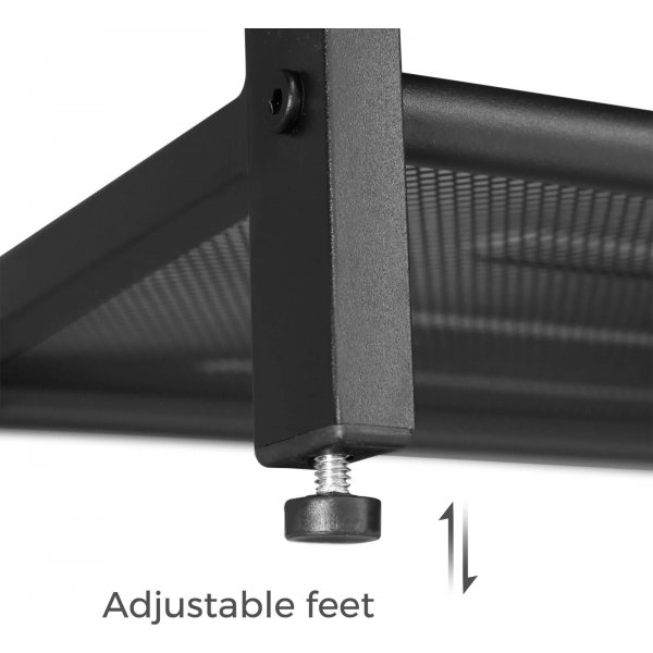 Jussi skohylla 100 x 92,5 cm- Brun/svart