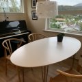 Image client Table à manger ovale Tray 180 cm - Blanc/chrome