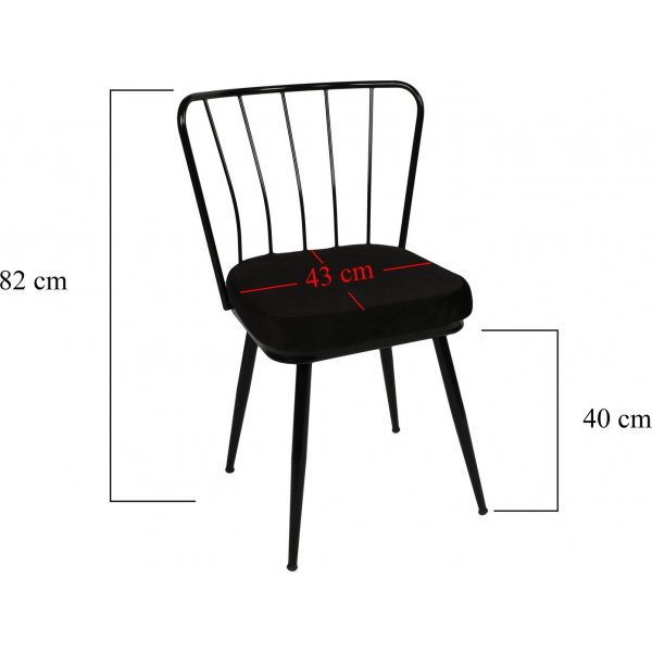 Ensemble de chaises Ylva - Noir