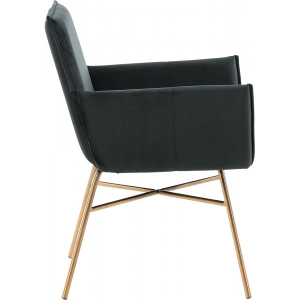 Fauteuil Cardinal - Noir/cuivre