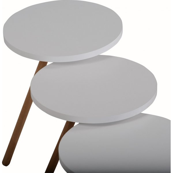 Triple batch tafel 34 cm - Wit