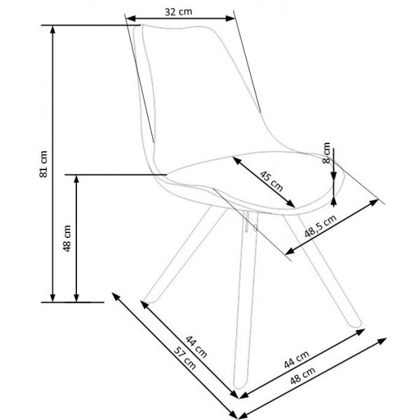 Stol Wilmer - Gul Stol Wilmer - Gul