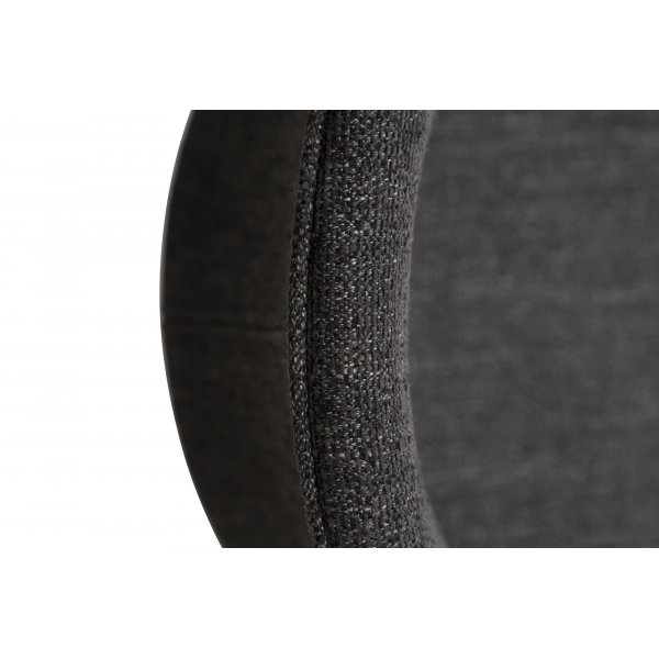 Chaise de salle  manger Eden - Boucl noir/noir