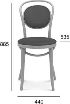 Chaise de salle  manger No 10 - Structure et rembourrage en option