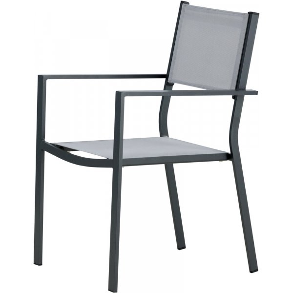 Chaise de salle à manger Copacabana - Noir/Gris Chaise de salle à manger Copacabana - Noir/Gris