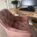 Kundbild Ronnie kontorsstol - Rosa sammet: Det �r den absolut finaste...