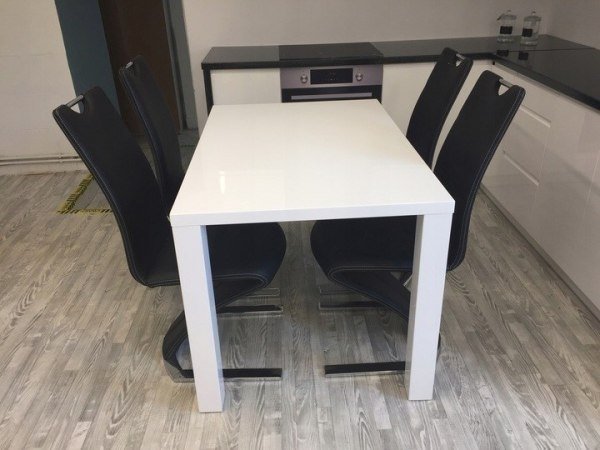 Table  manger Johanna 140-180 cm - Blanc