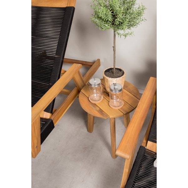 Little John loungegrupp - Svart/Natur Little John loungegrupp - Svart/Natur