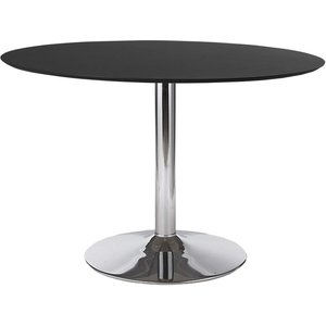 Ibiza matbord Ø110 cm - Svart/krom