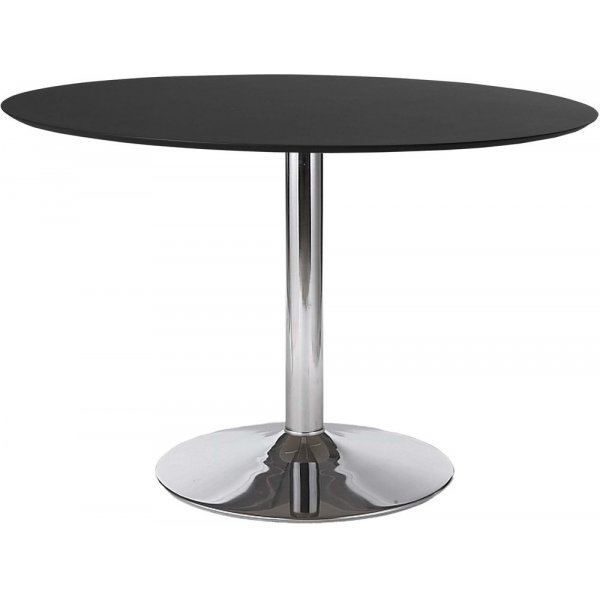 Ibiza matbord 110 cm - Svart/krom