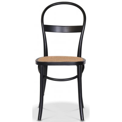 Danderyd No.16 svart stol med rotting sits